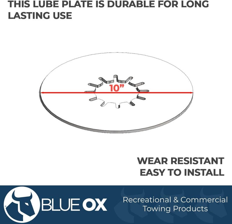 Blue Ox BXR9004 5th Wheel Lube Plate - 10" - Image 3